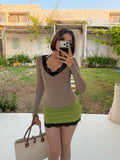 LACE VELVET TOP