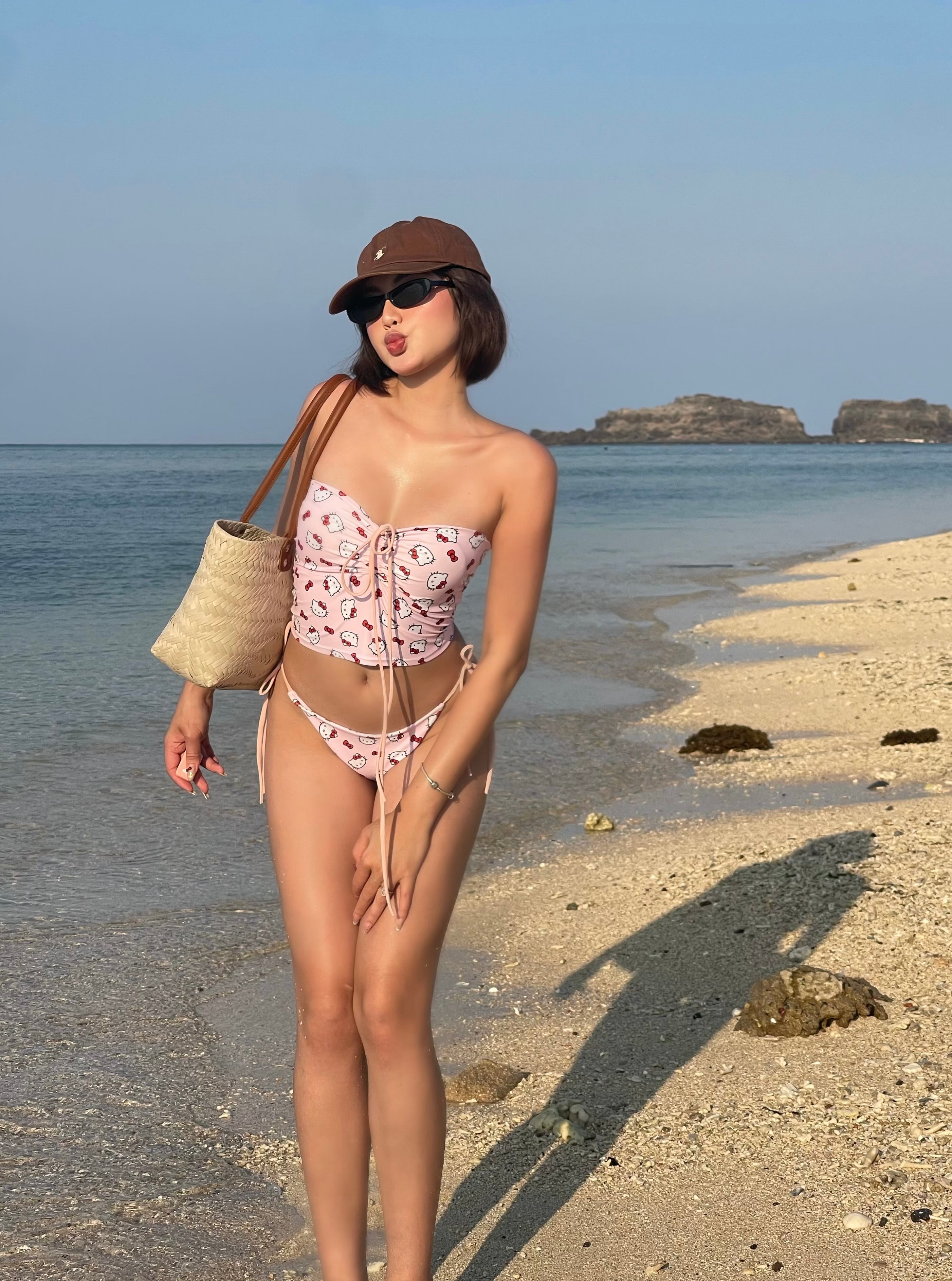 KITTY BOW BIKINI SET