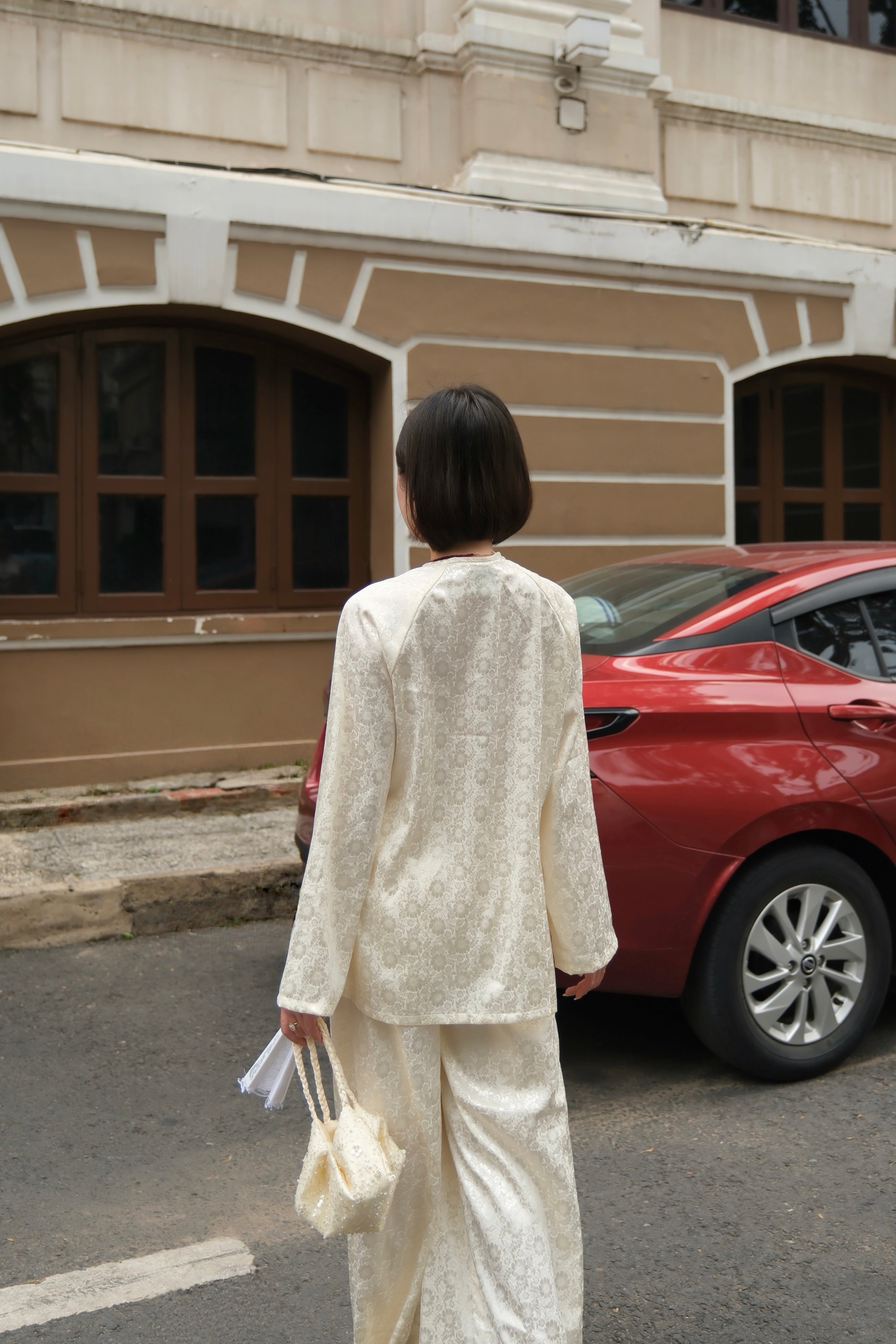 Soft Blossom Silk Set - White